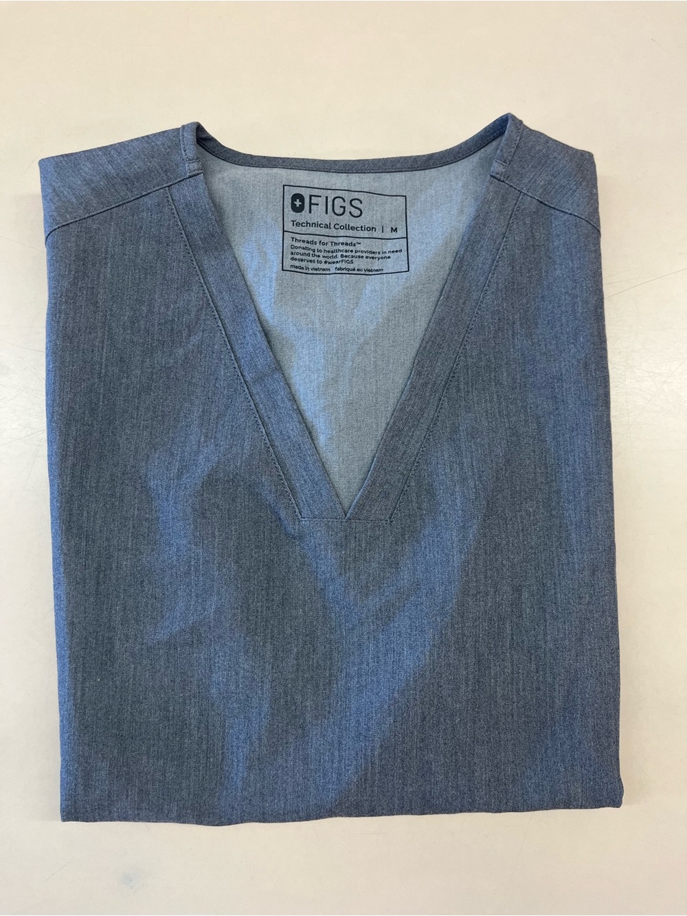 FIGS Scrub Top Granite Medium
